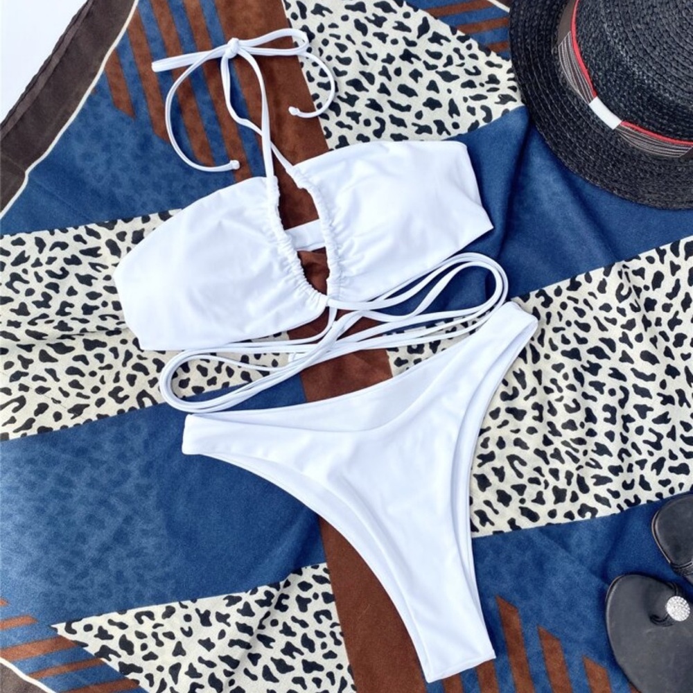 SHEIN white bikini